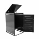 Aga Zabudowa kosza na śmieci 66x80x116 cm Szary