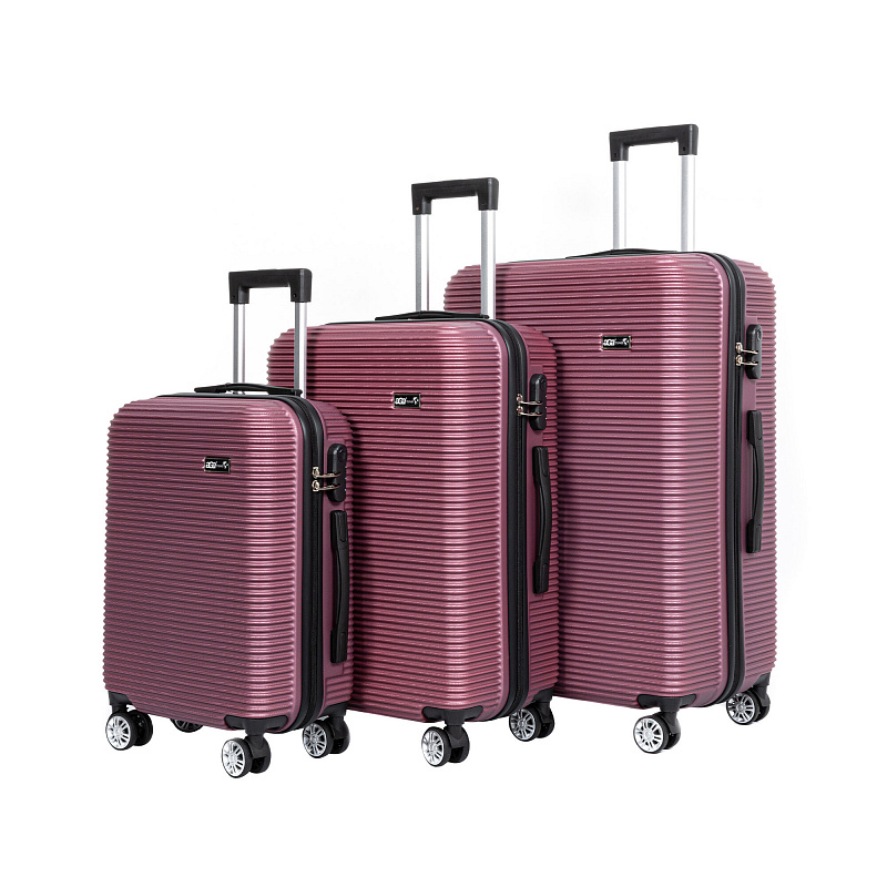 Aga Travel Zestaw walizek podróżnych MR4651 Ciemnoczerwony