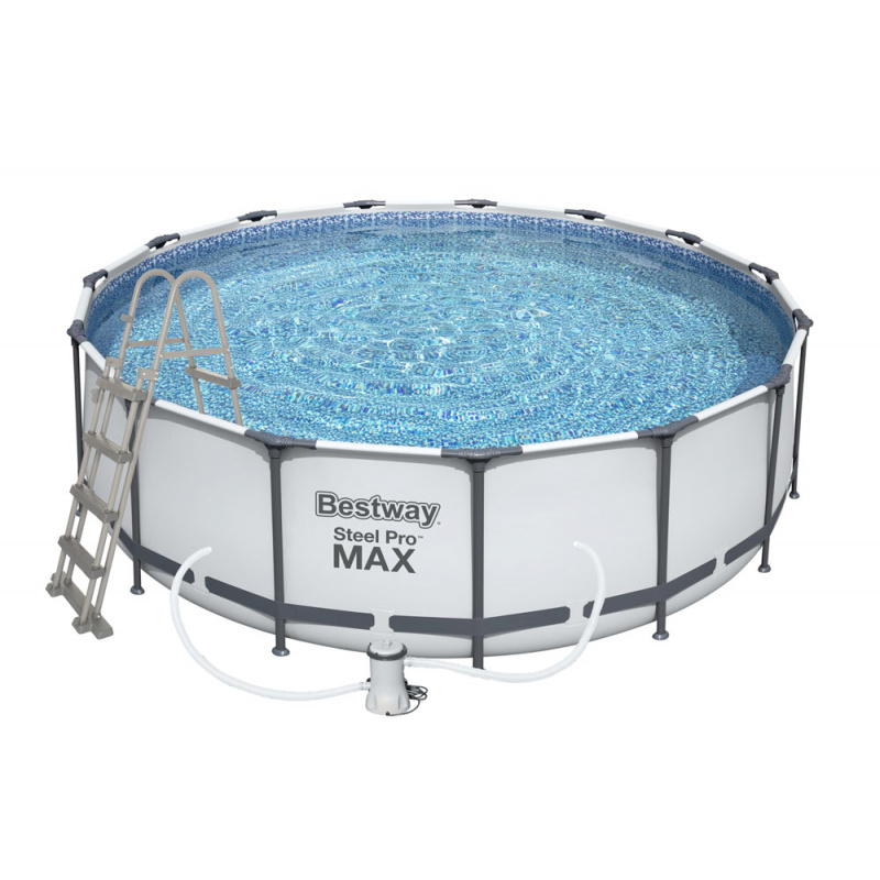 Bestway 56438 Basen stelażowy Steel Pro Frame 4,57 x 1,22 m + pompa filtrująca + drabinka 