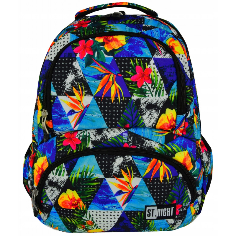 St.RIGHT Czterokomorowy plecak szkolny Paradise