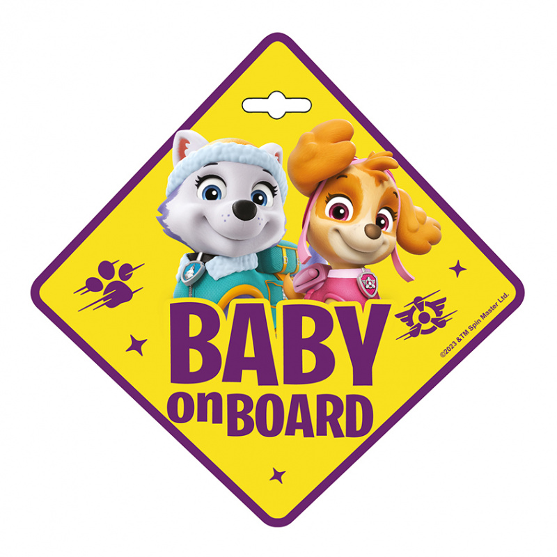 TABLICZKA BABY ON BOARD - PAW PATROL