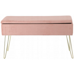 Aga Ława ze schowkiem różowy