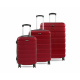 Aga Travel ZESTAW WALIZEK 3w1 KOMPLET WALIZKA PODRÓŻNA BAGAŻ MR4650 Czerwony