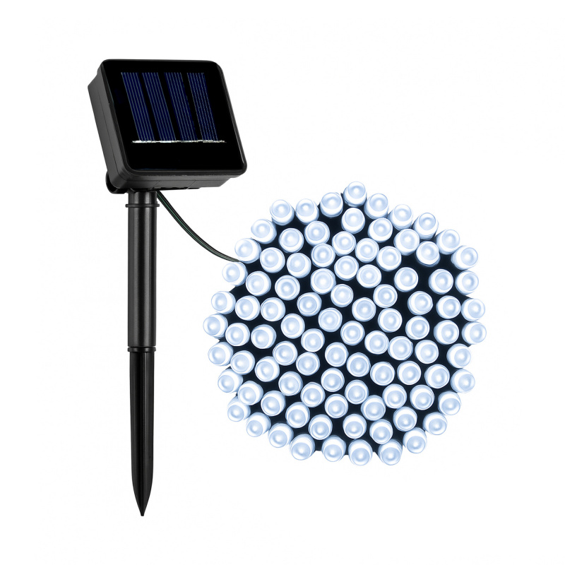 Linder Exclusiv Solarny łańcuch świetlny 50 LED Zimna biel