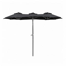 Linder Exclusiv Parasol ogrodowy 300x150x220 cm Ciemnoszary