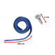 Dokładka zderzaka osłona uniwersalna spoiler carbon 2,5m niebieska