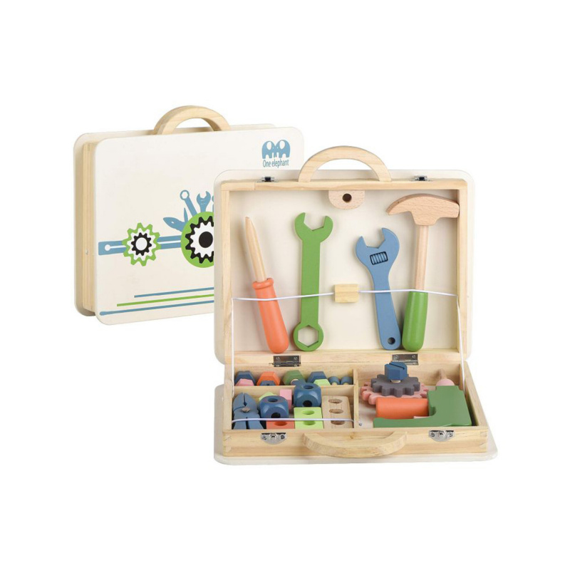 Aga4Kids Drewniana walizka Drewniany warsztat DS5670