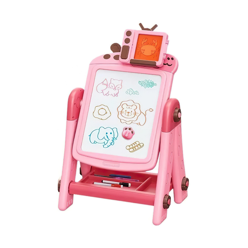 Aga4Kids Dziecięca tablica 2 w 1 Różowa