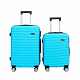 Aga Travel ZESTAW WALIZEK 3w1 KOMPLET WALIZKA PODRÓŻNA BAGAŻ MR4651 Jasno niebieski