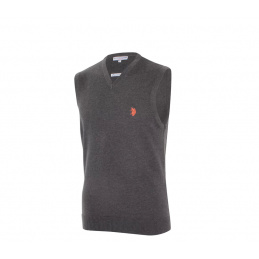 U.S. Polo ASSN. Antracytowa kamizelka