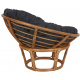 Aga Fotel rattanowy PAPASAN Ciemnoszary