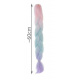 Włosy syntetyczne warkoczyki ombre róż/ni/f W10341