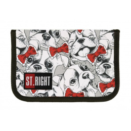 St.RIGHT Dwuklapkowy piórnik Puppies