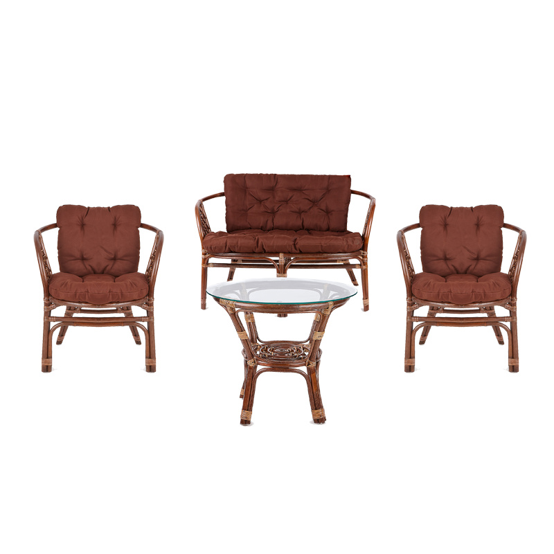 Aga Zestaw rattanowy BAHAMA Choco Brown
