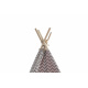 Aga4Kids Baby Teepee Stars szaro-różowe