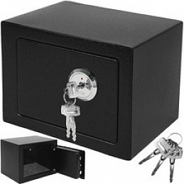 Trezor s mechanickým zámkem 230x170x170mm černá 6DAZ207 - II. JAKOST