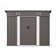 Aga Domek ogrodowy 217x174x110 cm Szary