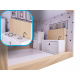 Domek dla lalek drewniany + mebelki 80cm