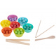 Układanka edukacyjna mozaika z kulek koralików montessori 77el.