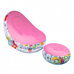 Aga KRZESŁO FOTEL DMUCHANY WODNY POMPOWANY Z PODNOŻKIEM DS2508