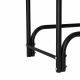 Aga Stojak na drewno 200x36x116 cm Czarny