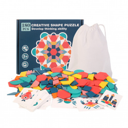 Aga PUZZLE UKŁADANKA DREWNIANE 180 części