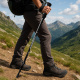 Aga Kij trekkingowy Carbon 61–135 cm, czarne