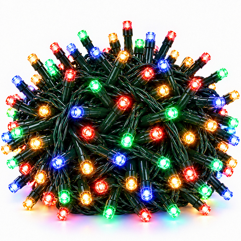 Aga świąteczny łańcuch 100 LED kolorowy