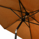 Aga Parasol ogrodowy przeciwsłoneczny wychylany 250 cm Brązowy