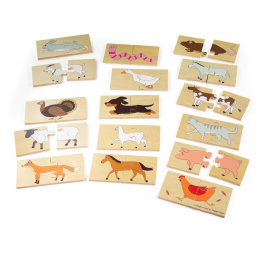Bigjigs Toys Puzzle edukacyjne Zwierzęta¨2DZ159 - II. JAKOŚĆ
