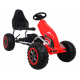Duży Gokart Strong na pedały dla dzieci Czerwony + Obciążenie 100 kg + Koła EVA + Hamulec ręczny + Sportowy fotel