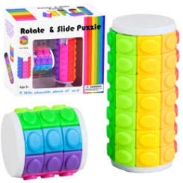 Gra UKŁADANKA OBROTWY KUBEK kolorowe puzzle ZA2088 uniwersalny