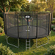 Aga SPORT PRO Trampolina 518 cm Czarna + siatka ochronna + drabinka + kieszeń na obuwie
