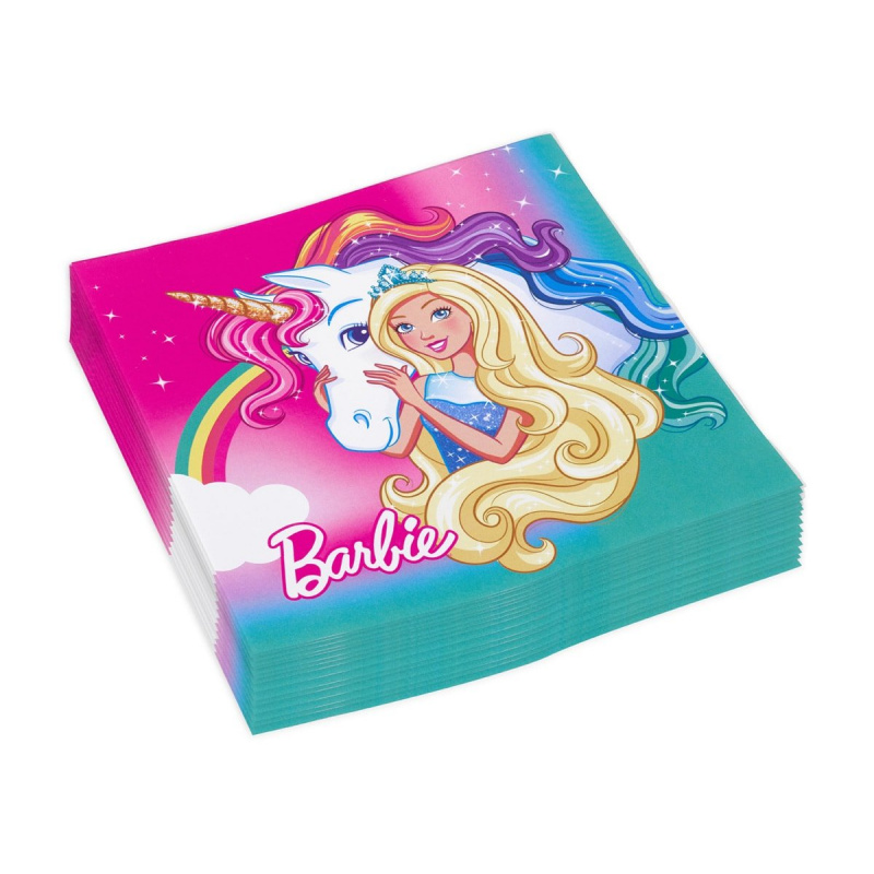 Barbie Serwetki papierowe Barbie 33x33cm 20 szt