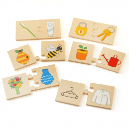 Bigjigs Toys Puzzle edukacyjne Co do siebie należy 2DZ160 - II GATUNEK