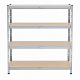 Linder Exclusiv Metalowy regał 160x60x180 cm 4 półki