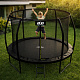 Aga SPORT EXCLUSIVE Trampolina 305 cm Czarna + siatka zabezpieczająca + drabinka + zestaw mocujący 2szt.