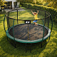 Aga SPORT EXCLUSIVE Trampolina 366 cm Ciemnozielona + siatka ochronna + drabinka