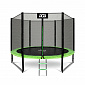Aga SPORT PRO Trampolina 305 cm Jasnozielona + siatka ochronna