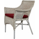 Aga Zestaw rattanowy LARUS White Maroon