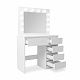 TOALETKA kosmetyczna LUSTRO 12 LED TABORET