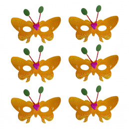 Aga4Kids Maski dziecięce imprezowe DS942GO 6 szt