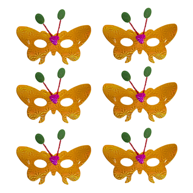 Aga4Kids Maski dziecięce imprezowe DS942GO 6 szt