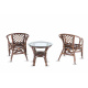 Aga Zestaw rattanowy SITA Choco Maroon