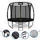 Aga SPORT EXCLUSIVE Trampolina 305 cm Czarna + siatka zabezpieczająca + drabinka