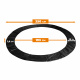 Aga Osłona sprężyn do trampoliny EXCLUSIVE 250 cm 8ft CZARNA