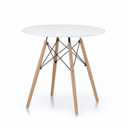 Aga Stół jadalny 80 cm Biały