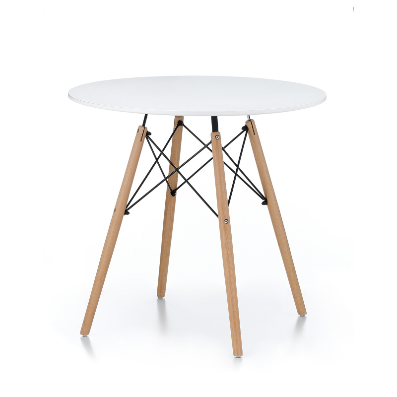 Aga Stół jadalny 80 cm Biały