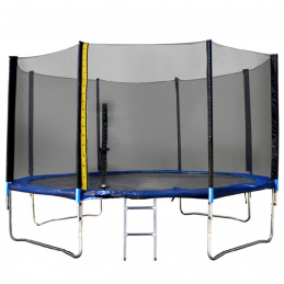 Linder Exclusiv Trampolina XXL 430 cm + siatka ochronna + drabinka + pokrowiec