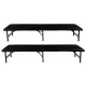 Stół ogrodowy składany 180cm + 2 ławki- czarny